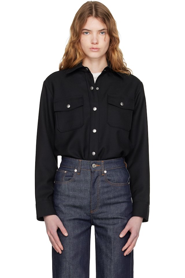 A.P.C. — Black Over Shirt
