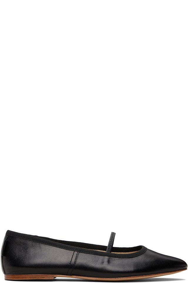 A.P.C. — Black Swan Ballerina Flats