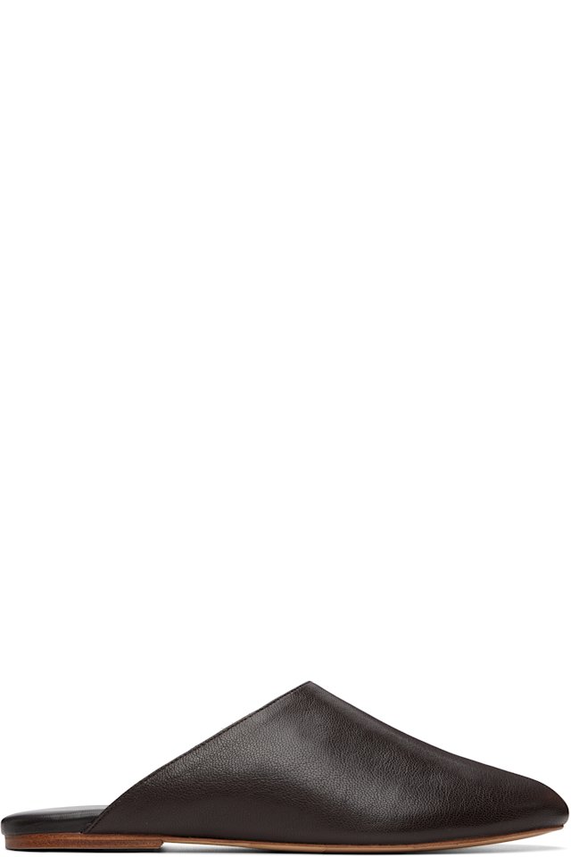 A.P.C. — Brown 'Les Mules' Slip-on Loafers