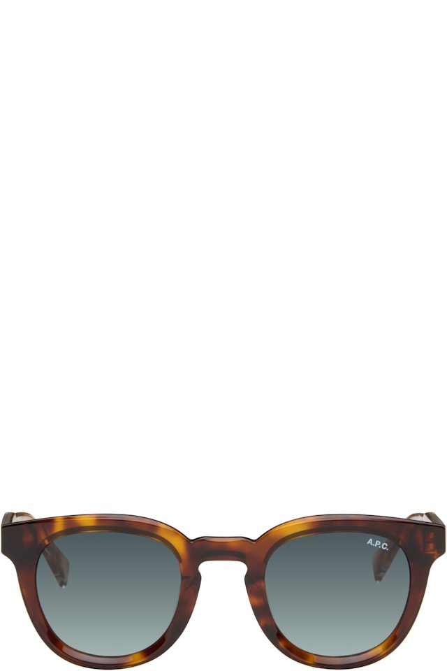 A.P.C. — Brown 'Les Lou' Sunglasses