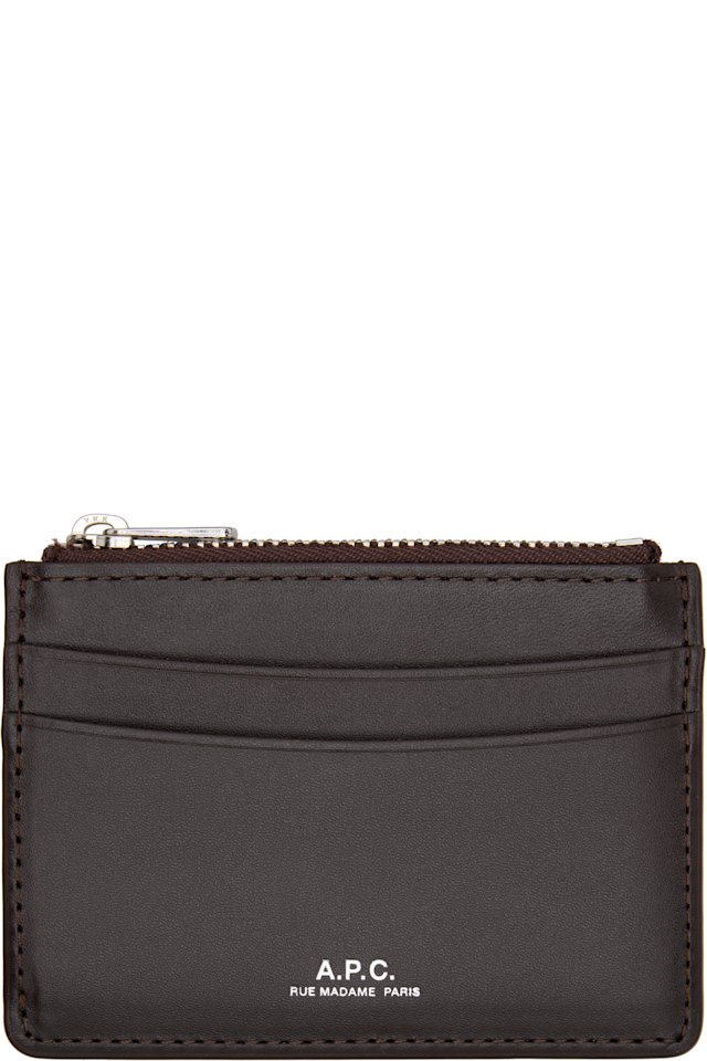 A.P.C. — Brown Paris Card Holder