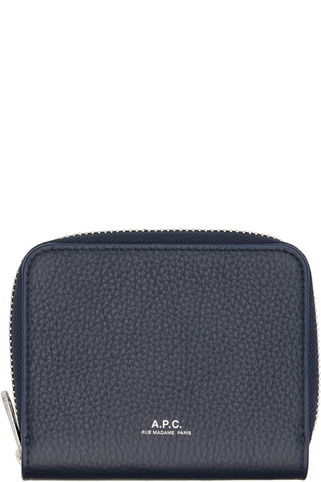 A.P.C. — Navy Chelsea Zip Wallet