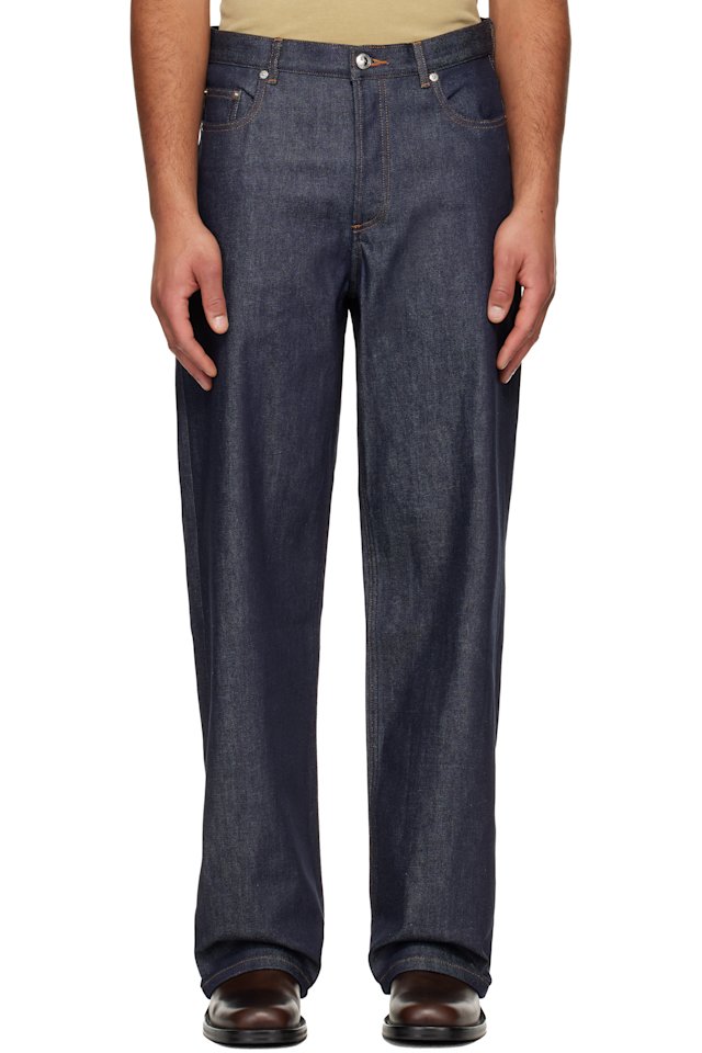A.P.C. — Navy Aaron Jeans
