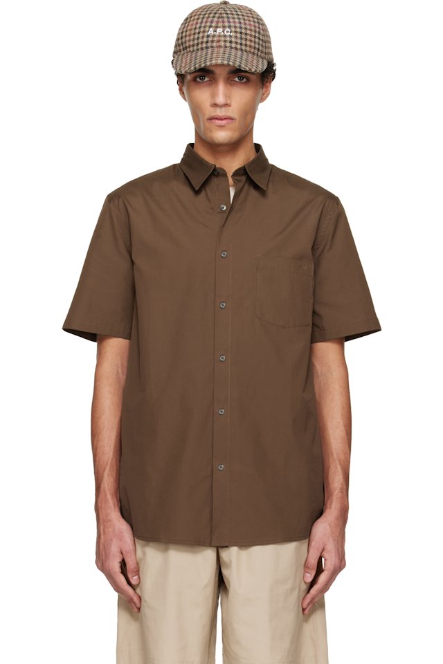 A.P.C. — Brown Bart Shirt