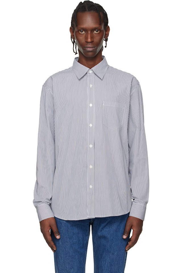 A.P.C. — White & Black Owen Shirt
