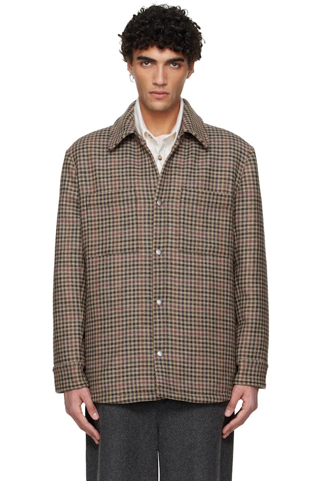 A.P.C. — Brown Tweed Overshirt