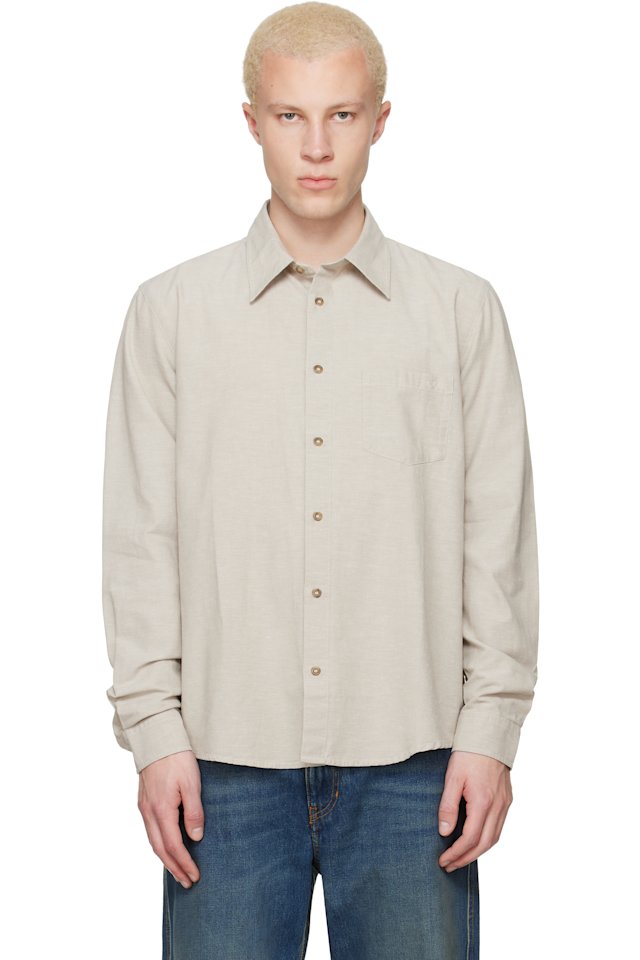 A.P.C. — Taupe Harris Shirt