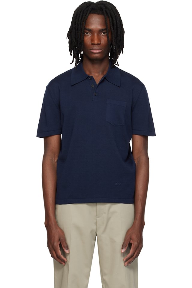 A.P.C. — Navy Colin Polo