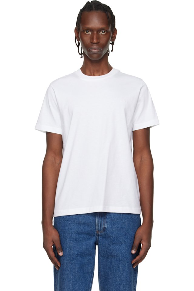 A.P.C. — White Standard 'A.P.C.' Brodé T-shirt