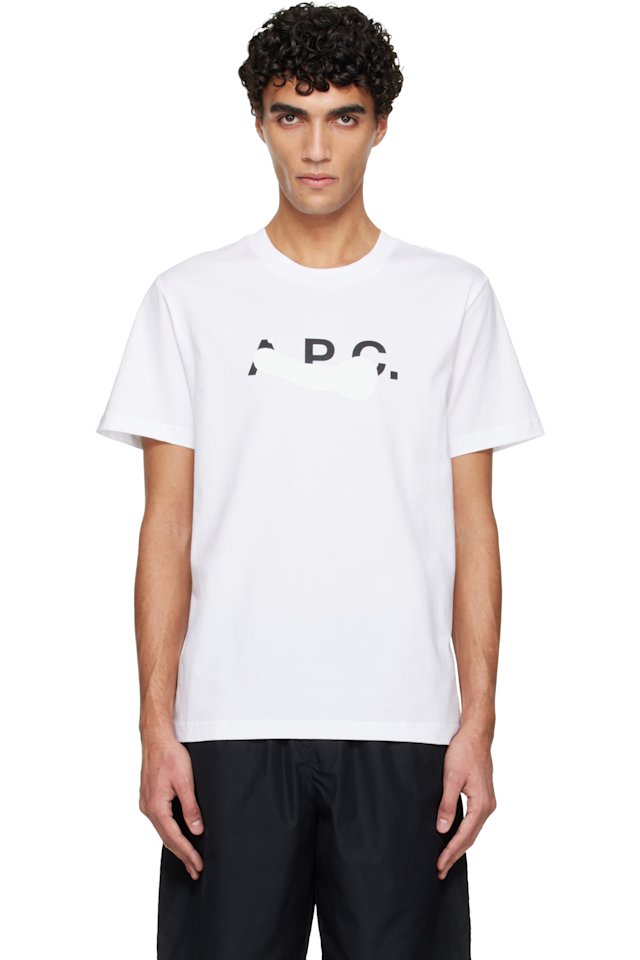 A.P.C. — White Logo T-shirt