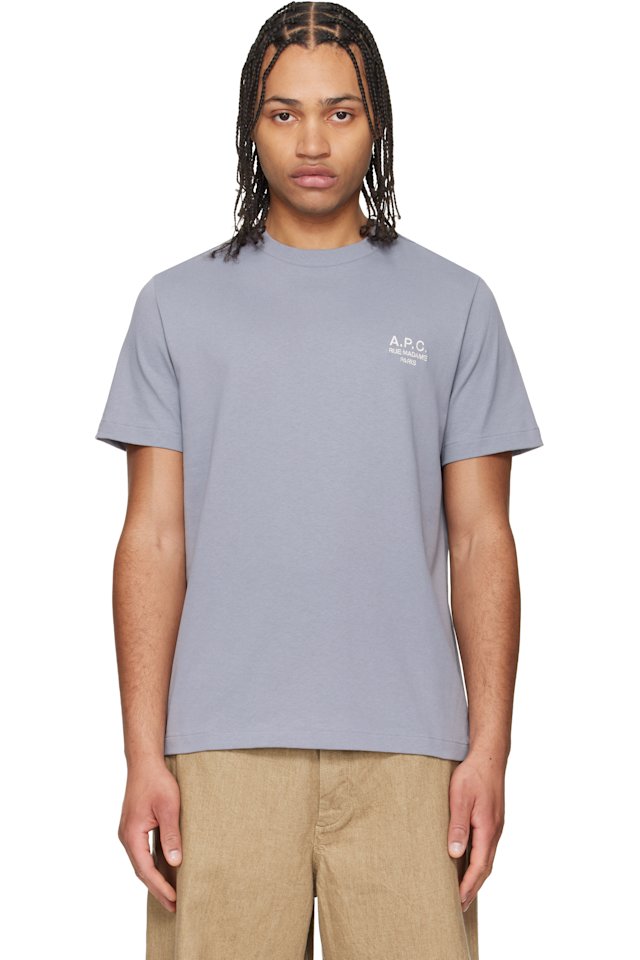 A.P.C. — Purple Standard 'Rue Madame' T-shirt
