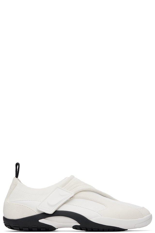 Lanvin — White LNV1 Knit & Suede Sneakers