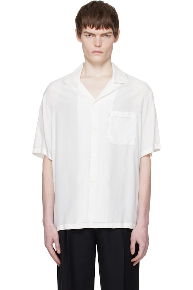 Lanvin — White 'Mother and Daughter' Print Shirt