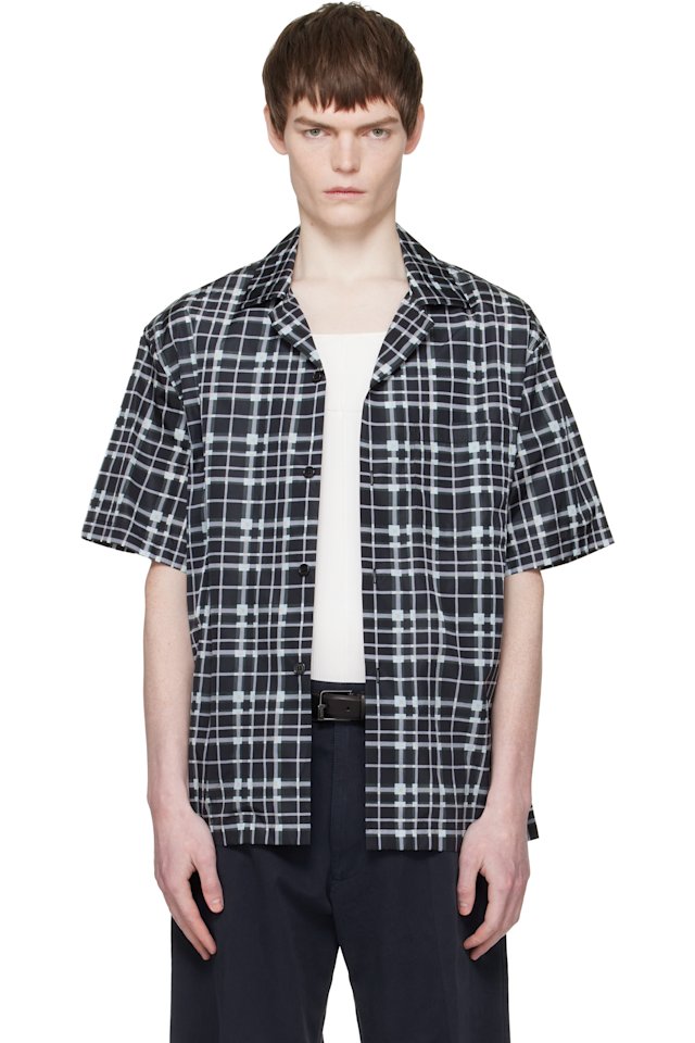 Lanvin — Black Checked Shirt
