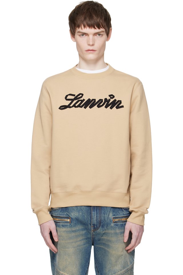 Lanvin — Tan 'Lanvin Ribbon' Sweatshirt