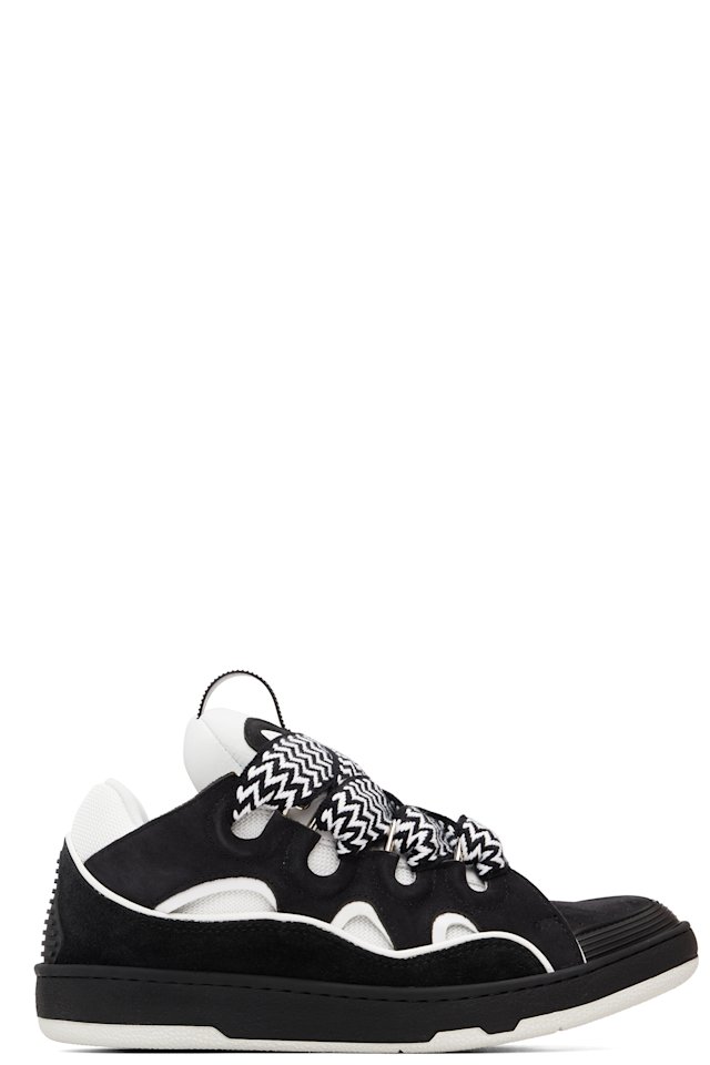 Lanvin — Black & White Curb Sneakers