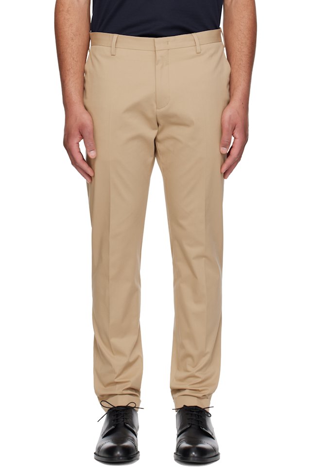 Paul Smith — Beige Slim-Fit Cotton-Stretch Chino Trousers