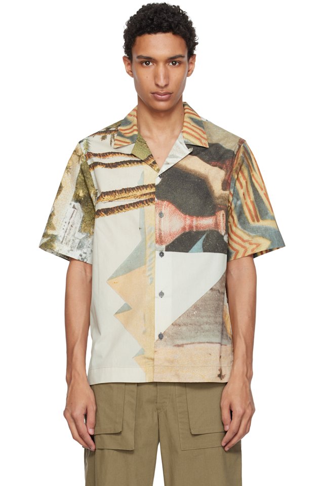 Paul Smith — Multicolor Camp Collar Shirt