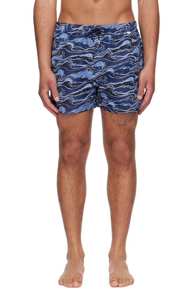 Paul Smith — Blue Waves Swim Shorts