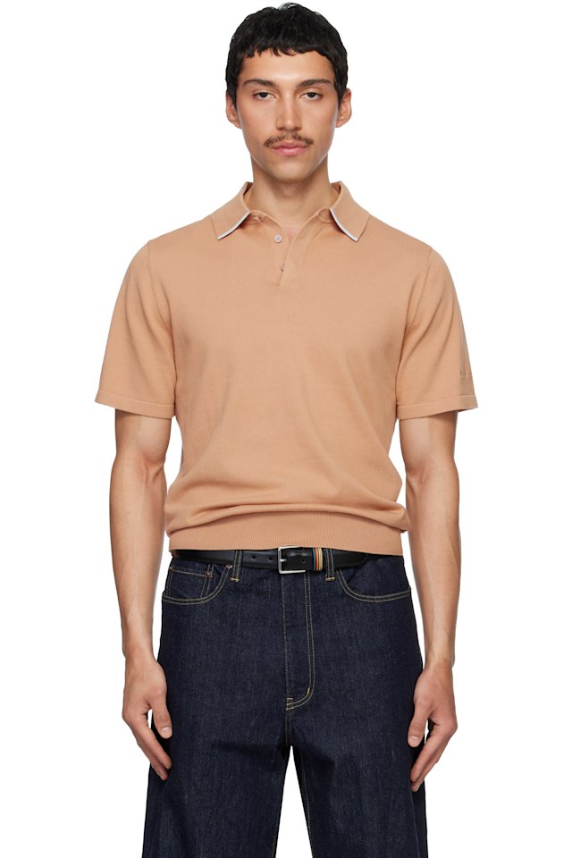 Paul Smith — Tan Short Sleeve Polo