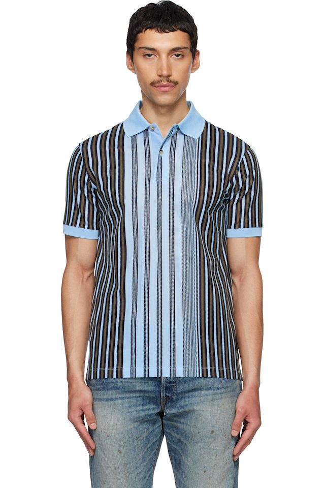 Paul Smith — Blue Deck Stripe Polo