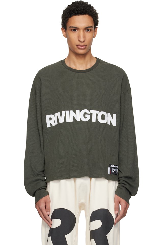 Rivington Roi Rebis — Khaki 'Anti Death' Thermal T-shirt