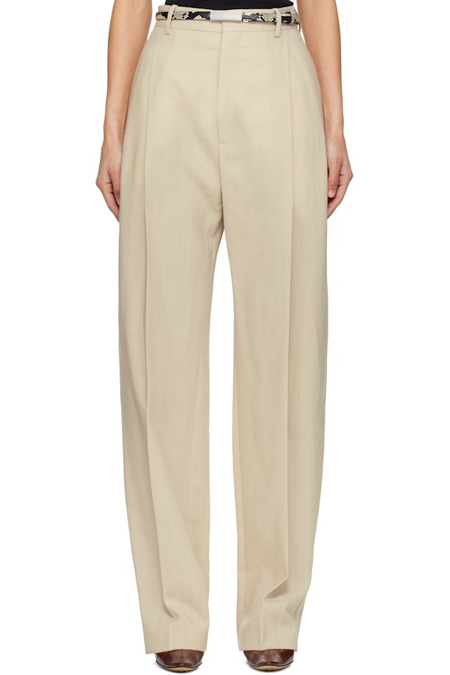 WARDROBE.NYC — Black Light Mid Rise Trousers