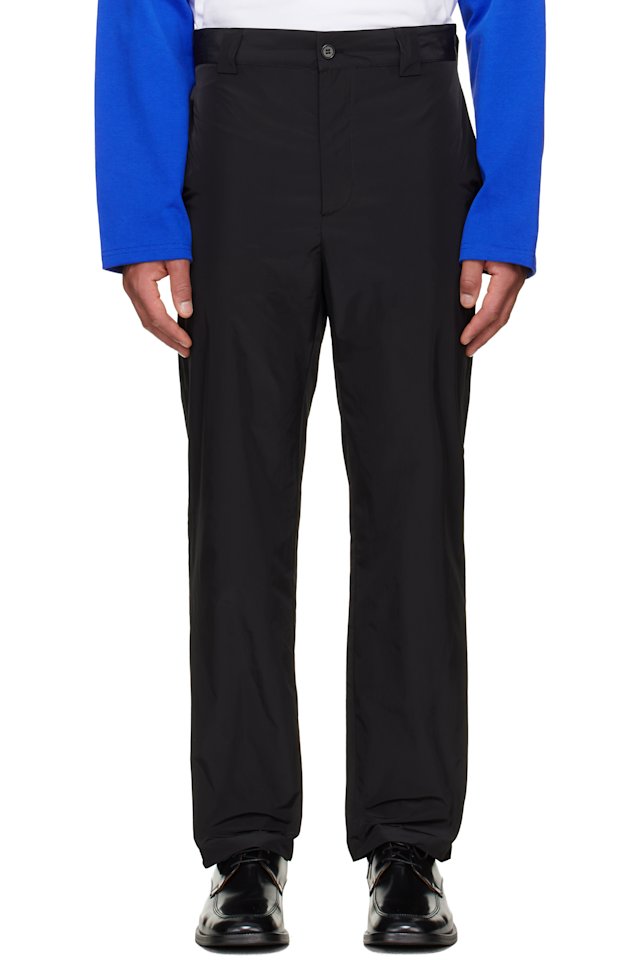LII — Black Straight Fitted Active Trousers