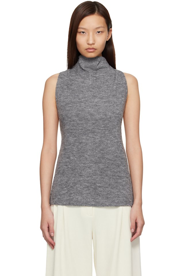 Proenza Schouler — Gray Proenza Schouler White Label Cynthia Turtleneck