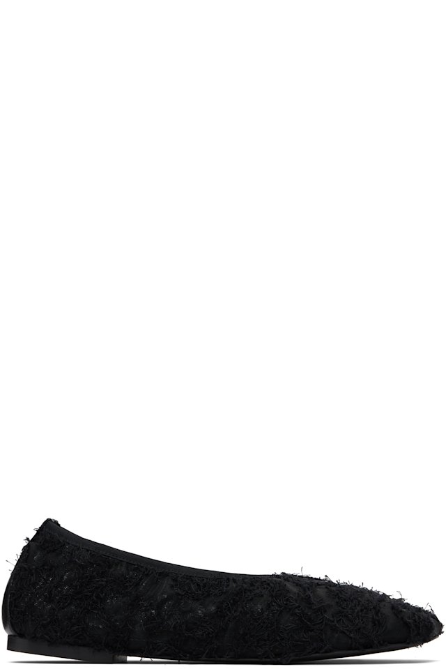 Proenza Schouler — Black Glove Lace Ballerina Flats
