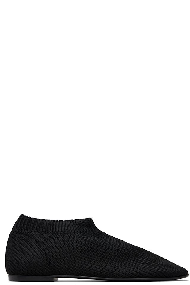 Proenza Schouler — Black Glove Knit Loafers