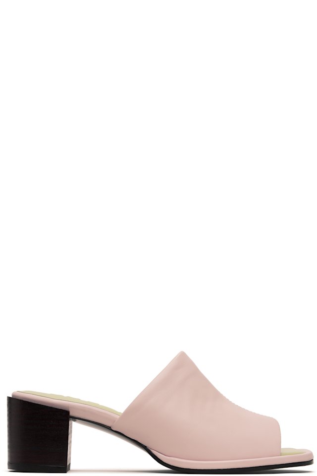 BY FAR — Pink Francisco Heeled Sandals