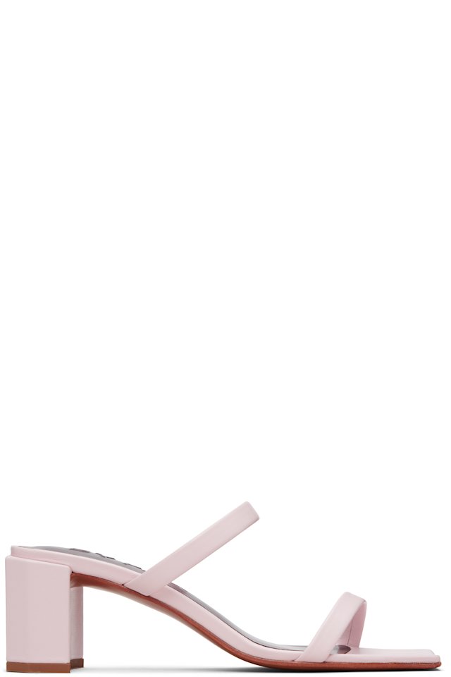 BY FAR — Pink Tanya Heeled Sandals