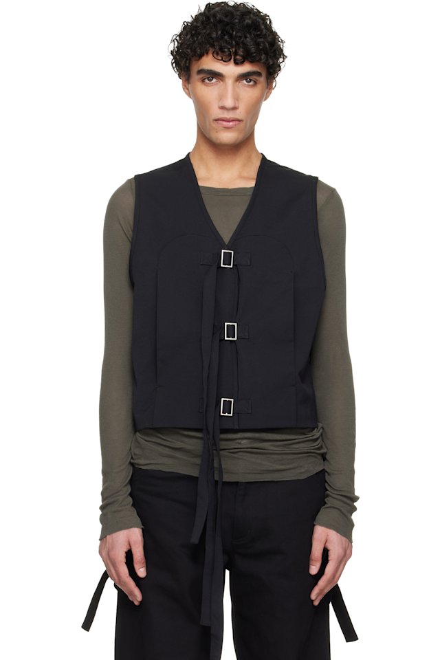 HELIOT EMIL — Black Girth Vest
