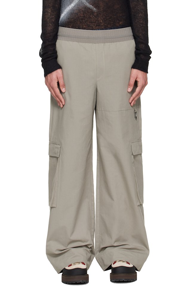 HELIOT EMIL — Green Pulsar Cargo Pants