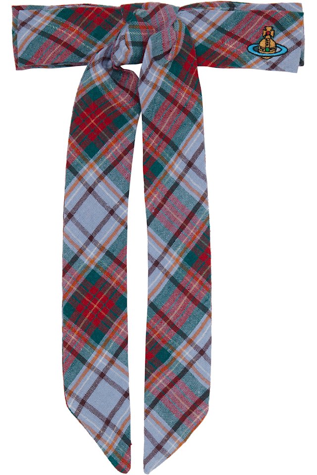Vivienne Westwood — Red & Purple Tartan Hair Clip
