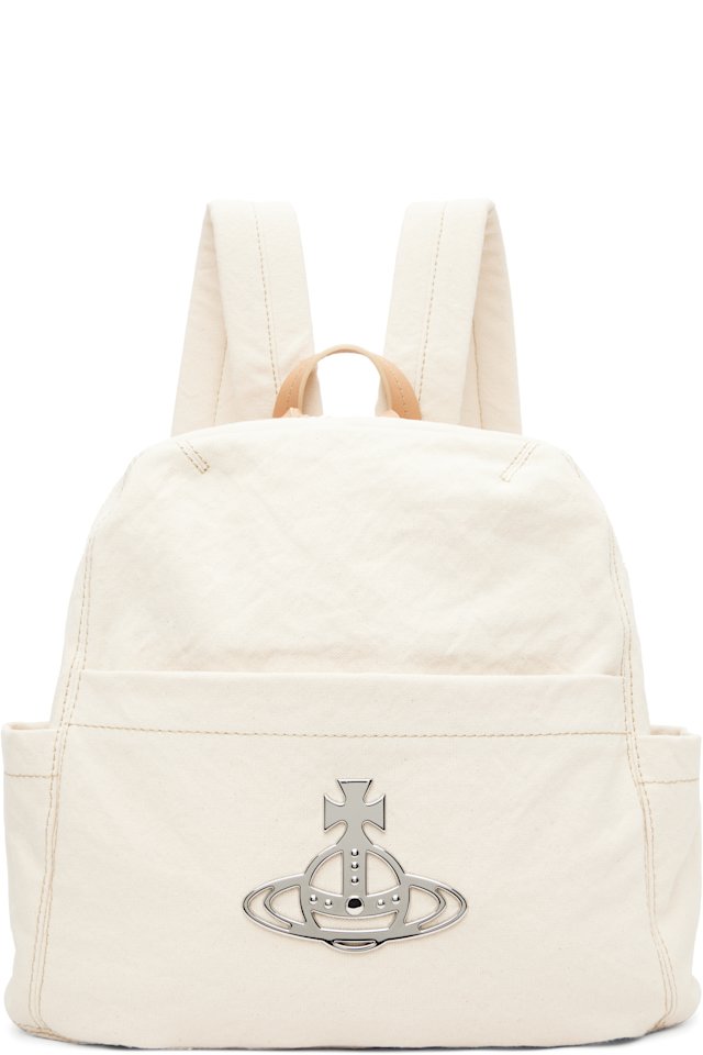 Vivienne Westwood — Beige George Medium Backpack