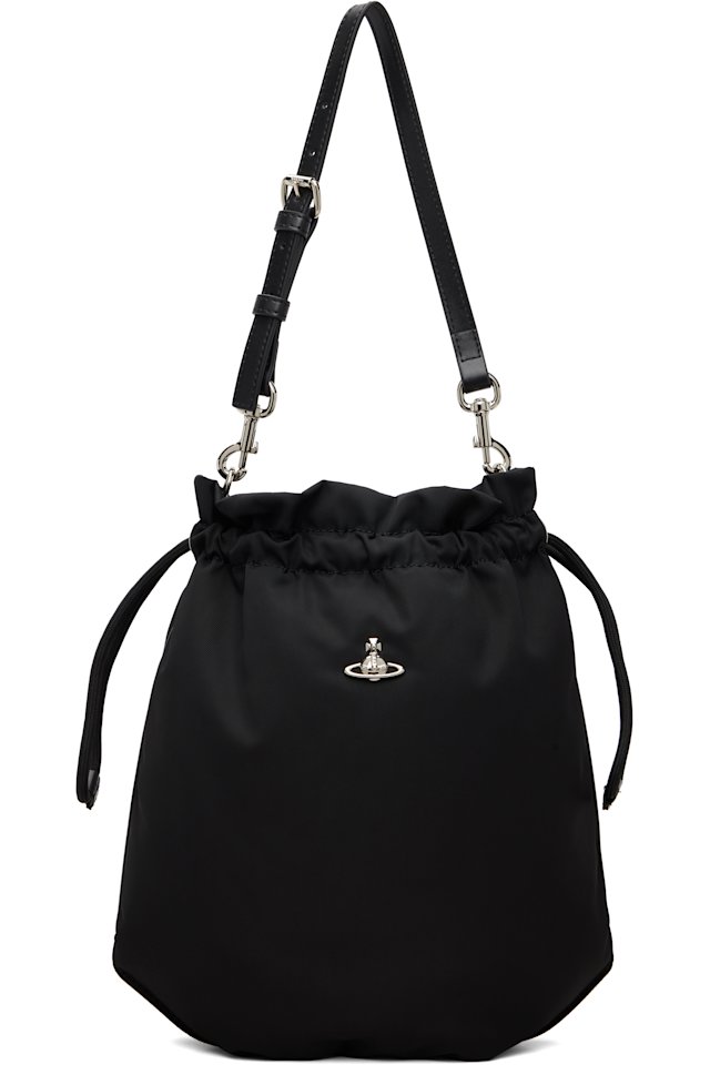 Vivienne Westwood — Black Drawstring Bag