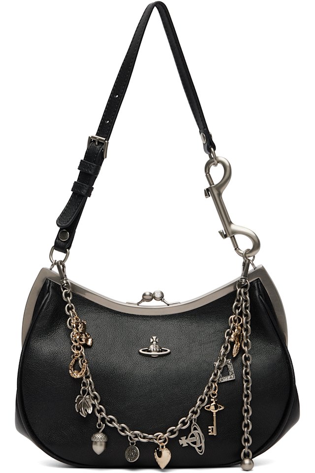 Vivienne Westwood — Black Charm Frame Bag