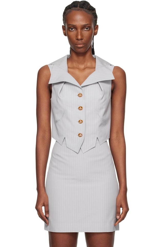 Vivienne Westwood — Gray Meryl Waistcoat Vest