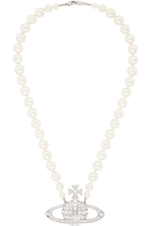 Vivienne Westwood — Man Bas Relief Faux-Pearl Necklace