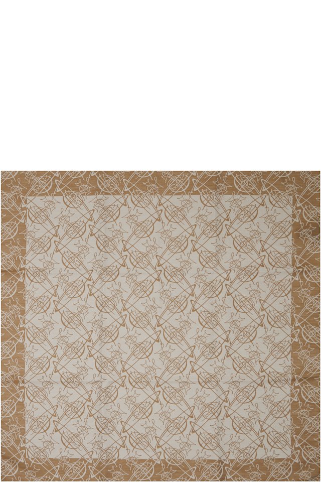 Vivienne Westwood — Beige Graffiti Orb Scarf