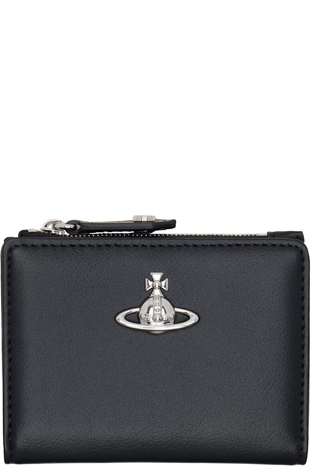 Vivienne Westwood — Black Slim Flap Card Holder