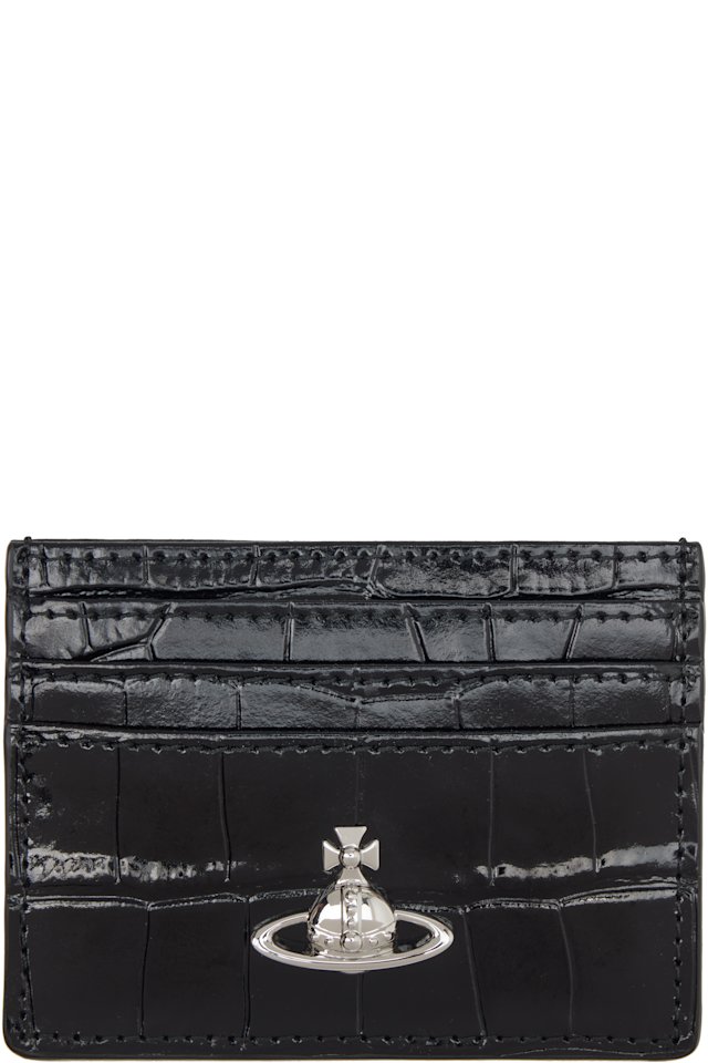 Vivienne Westwood — Black Flat Card Holder