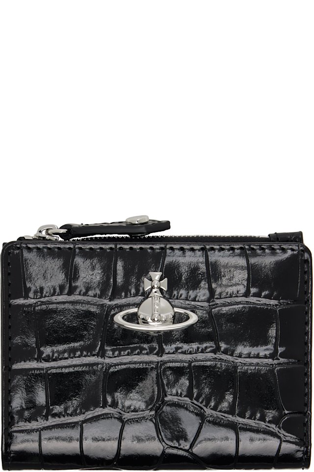 Vivienne Westwood — Black Slim Flap Card Holder