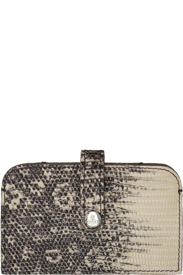 Vivienne Westwood — Gray & Off-White Accordion Card Holder