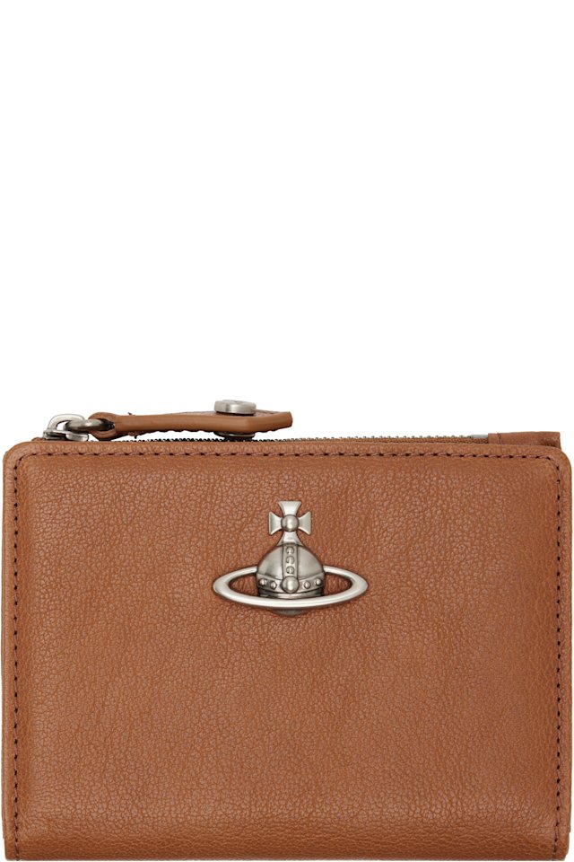 Vivienne Westwood — Brown Slim Flap Card Holder