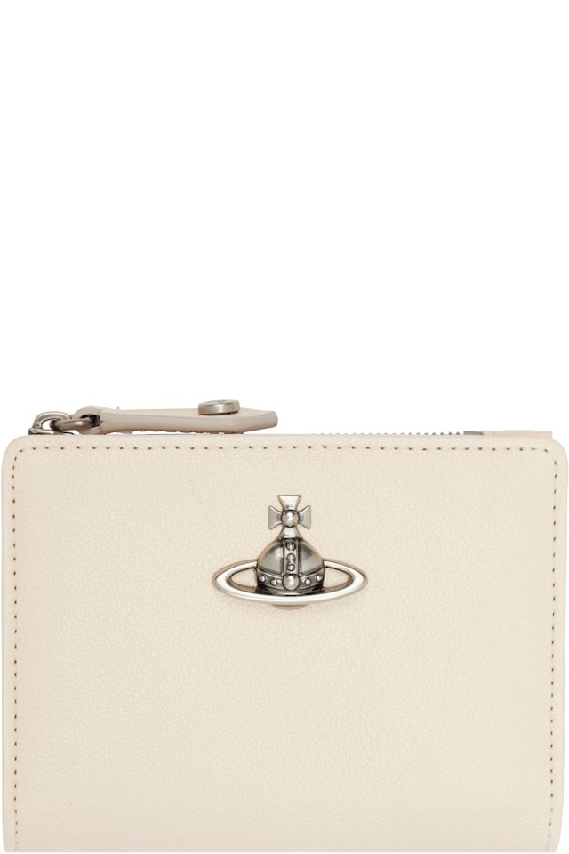 Vivienne Westwood — Off-White Slim Flap Card Holder