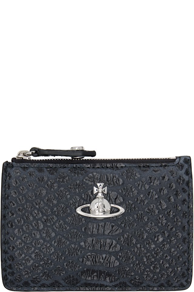Vivienne Westwood — Gray & Black Slim Long Card Holder