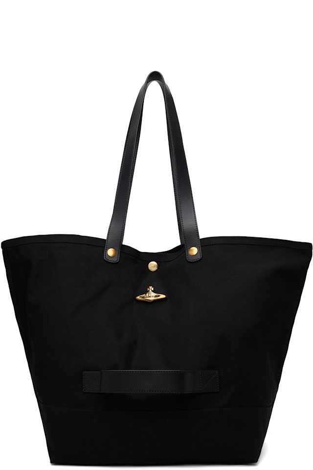 Vivienne Westwood — Black Utility Small Shopper Tote